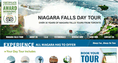 Desktop Screenshot of niagaratorontotours.com